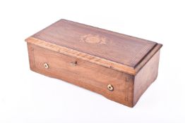 An early 20th century Swiss music box.