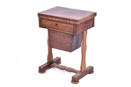 A 19th Century Rosewood sewing table.