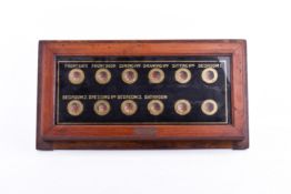 A vintage JF Foggo Ltd servants bell board.