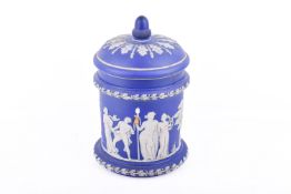 A large Wedgwood tobacco jar.