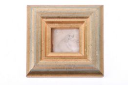 After Pierre-Auguste Renoir (1841-1919), a small pencil sketch of a seated woman.