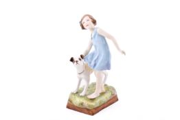 Royal Worcester porcelain 'Playmates' figurine, modelled by Freda G. Doughty #3270.