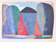 Anthony Staynes (1922-1998) - Greek Dawn, oil pastel.