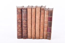Oeures de Jean Racine 1819 three volumes plus five other bindings