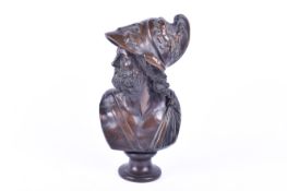 A patinated bronze bust of Menelaus,