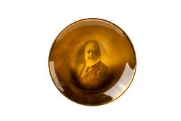 A Ridgway Potteries wall plate commemorating Edward VII.