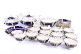 A Victorian Gaudy Welsh tea service.