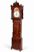 An early 19th century mahogany 8-day longcase clock by J Russell, West Bromwich.