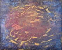 Roar Wold (1926-2001) - mixed media abstract.