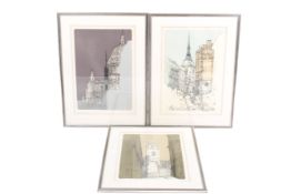 Richard Beer (1928-2017) - three signed artist's proof prints.