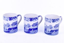Three Spode Italian large ceramic mugs.