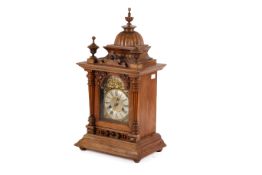 A Victorian mahogany cased table clock.