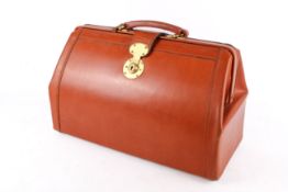 Papworth tan leather briefcase.
