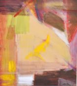'Winter Fields I' - abstract acrylic on paper.