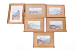 Herbert William Hicks (British 1880-1944) Six Original watercolour and gouache paintings.