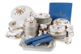 A large collection of assorted Royal Worcester Evesham ceramic tableware.