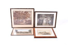 Four assorted 19th century prints. All framed and glazed.