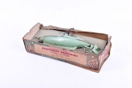 A vintage Sutcliffe model clockwork Nautilus submarine toy, boxed.