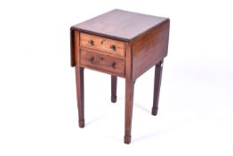 A 19th century mahogany side table.