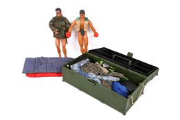 Two Action Man figures and accessories.