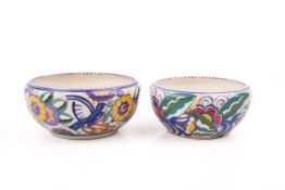 Two Poole Pottery bowls.