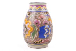 A Carter, Stabler & Adams Poole Pottery vase, circa 1930s.