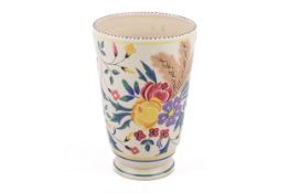 A Poole Pottery cylindrical tapering form, shape 166 vase.