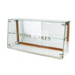 'Lyons Cakes' counter-top glass display case by Seal.