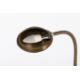 A circa 1930s gooseneck desk lamp with a cast metal rectangular base. - Image 2 of 3