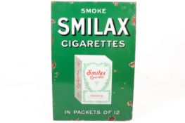 'Smoke Smilax Cigarettes Ogden's' tobacco advertising enamel sign.