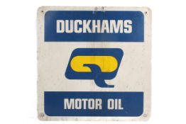 'Duckhams Motor Oil' advertising sign.