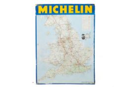 'Michelin Road Map England and Wales' metal advertising sign.