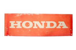 Automobilia - Honda advertising sign.