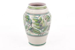 A Poole Pottery 1930s shape 599 vase.