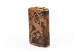 A Japanese Meiji period tortoiseshell inro case.