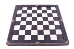 A late 19th/early 20th century Anglo-Indian chess board.