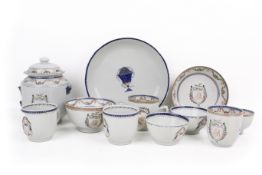 A group of Chinese late 18th century export porcelains.