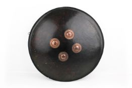 An Indian leather dhal shield.