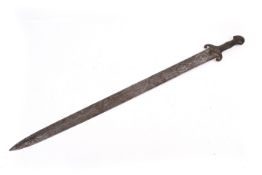 A Persian Qajar revival straight sword.