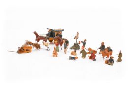 A small group of 1940s miniature handmade Chinese collectable figures.
