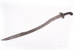 A 19th century Persian kilij sword.