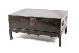 A large 20th century Chinese two-part storage chest.