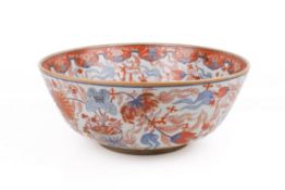 A large Imari bowl.