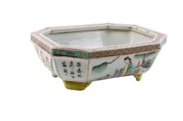 A 19th century Chinese octagonal planter.