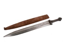 A 19th century Caucasian Qama sword.