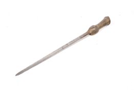 A probably 19th century Indian pata or gauntlet sword.