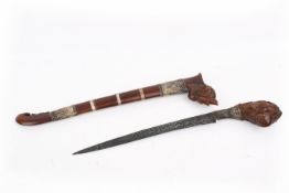 An Indonesian badek dagger.