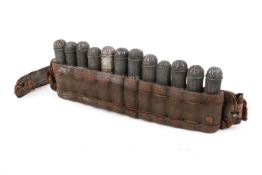 A 19th century Gaziri powder charge belt.