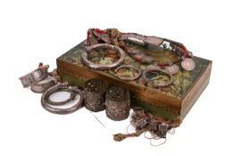 A collection of 19th and 20th century Indian white metal jewellery.
