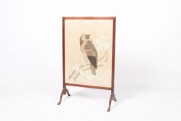 Two early 20th century Japanese framed embroideries.